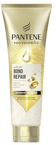 Pantene Molecular Bond Repair Deep Conditioning Hair Treatment with Biotin 150ml Pro-V Concentrated Formula for Extremely Dry Damaged Hair. Leaves Hair Visibly Healthier, Strengthened & Regenerated