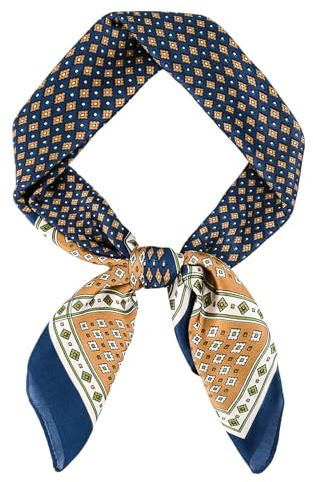 Mens Scarf, Scarf for Men Square Satin Silk Like Scarve Lightweight Neck Scarf Bandana Fashion Gifts for Men Formal Casual Business
