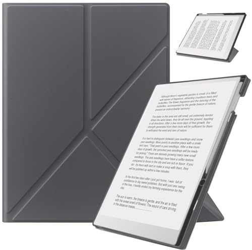 HoYiXi Étui pour Remarkable Paper Pro 11.8” (2024 Released)-avec Support Pliable et Poche pour Stylo,Remarkable Paper Pro Tablet with 11.8” Color Display Tablette Cover Case, Auto Sleep/Wake-Gris