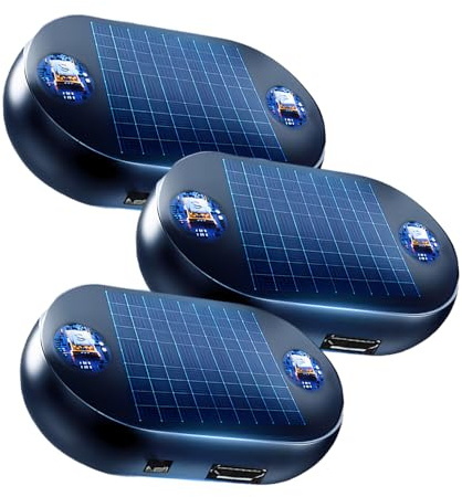 Dispositivo de eliminación de nieve, nieve anticongelante electromagnética, calentador molecular cinético portátil, descongelador electromagnético anticongelante, recargable por USB (3 piezas)