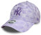 New Era New York Yankees Cappellino per Donne e Ragazze Berretto da Baseball Regolabile in Modo Flessibile Fiore Floreale Viola