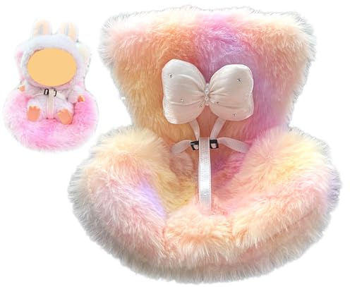 EDLMKM Dolls Car Seat With Soft Furry Cushion Air Vent Clip & Fragrant Tablets Ornaments Accessories,Cute Have Safety Seat, Plush Doll Car Seat & Seat Belt Soft For Display 10-17cm/ 3.94-6.69in Toy