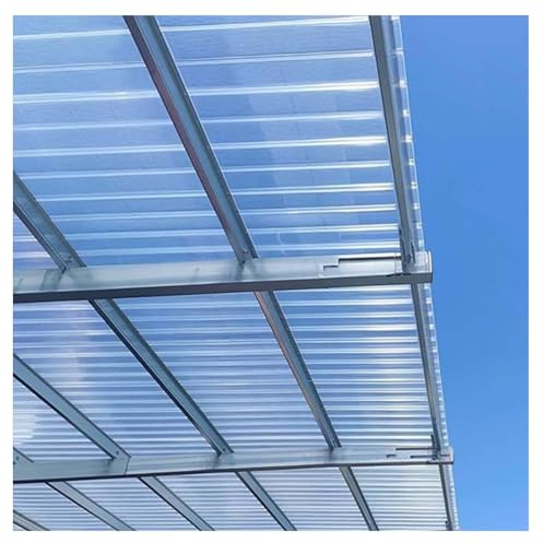 Planchas Transparentes Tejados,1mm Hojas de Techo Corrugado,Placa Ondulada FRP,Paneles para Tejado Resistentes al Impacto, Placa De Iluminación Natural,Chapa Tejado(16pcs,0.9*1.5m/35*59in)