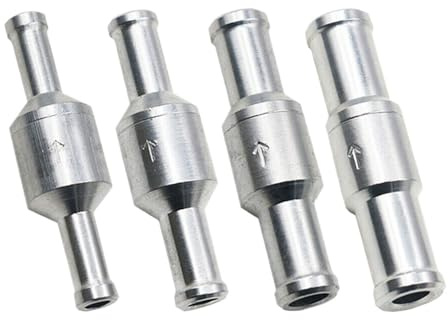 1 válvula antirretorno cromada unidireccional, válvula de retención antirretorno de 6 mm, 8 mm, 10 mm y 12 mm(8mm)