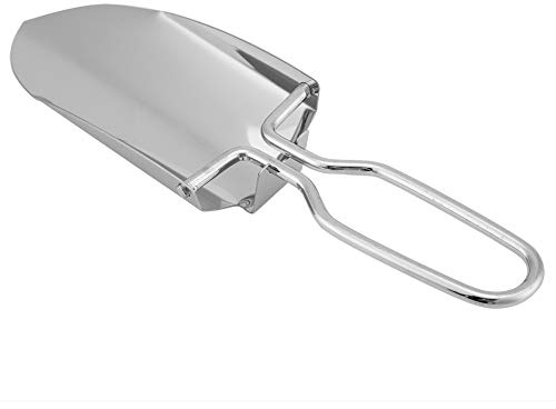 OVAQUIXI Pala Pieghevole Mini Strumento da Trincea Portatile in Ferro Inossidabile Vanga Pieghevole da 22 Cm con Custodia da Trasporto per Campeggio, Escursionismo, Zaino in Spalla, Auto, Emergenza