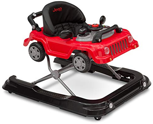 Jeep Classic Wrangler 3-in-1 Grow with Me Walker by Delta Children, Red