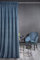 Eurofirany KRISTI Vorhang Samt Velvet Weich Kräuselband -1 Stk. Dick 330g/m² Edel Elegant Glatt Einfarbig Flauschig Modern Klassisch Pastellfarbe Wohnzimmer Schlafzimmer, Dunkelblau