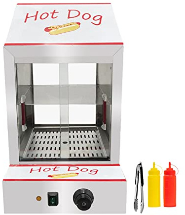 Commercial Hot Dog Machine With Bun Warmer Hot Dog Steamer Electric Hotdog Display Case For Hotdogs And Buns