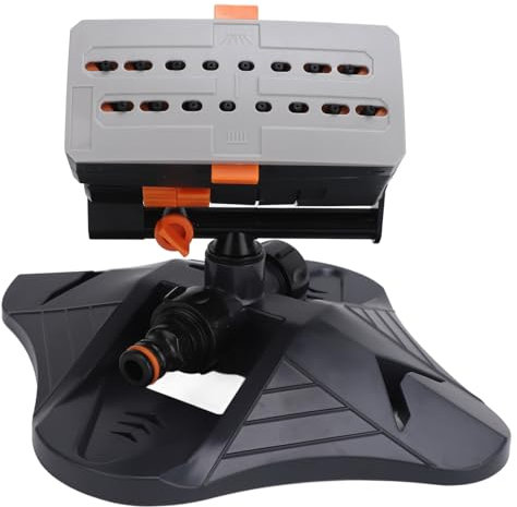 Sprinkler Oscillant, Gain de Pelouse 16 Trous Swing Automatic Garden Sprinkler Yard Sprinkler pour Pelouse avec 4 Modes de Pulvérisation