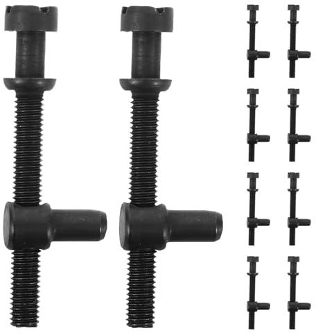 TOYANDONA 10 Jeux de Vis de Réglage de Tendeur de Chaîne en Métal Kit de Remplacement pour Tronçonneuse Vis de Tension Robustes pour Entretien et Réparation Compatibles Chaînes de