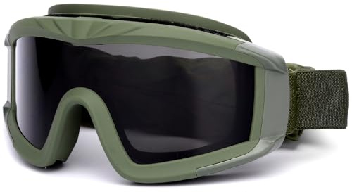 SPOSUNE Airsoft Goggles Military Tactical Goggles with 3 Interchangable Lens Impact resistance Hunting Eyewear, UV400 Protection Shooting Glasses for Men Women Motorcycle Riding Wargame Paintball