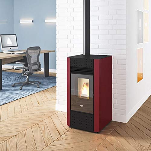 Eva Calòr Irma Stufa a Pellet: Colore - Rosso