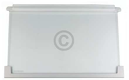 ensipart Einlegeboden aus Glas für Kühlschrank kompatibel mit Glasplatte AEG 225153106/3 auch für KühlGefrier Kombination475x305 mm
