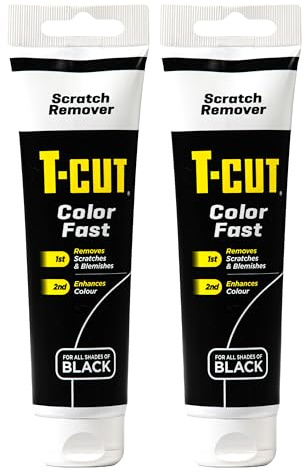 T-Cut Color Fast Black Car Wax Polish Scratch Remover Colour Enhancer - 150g * 6 Colours Available (Pack of 2)