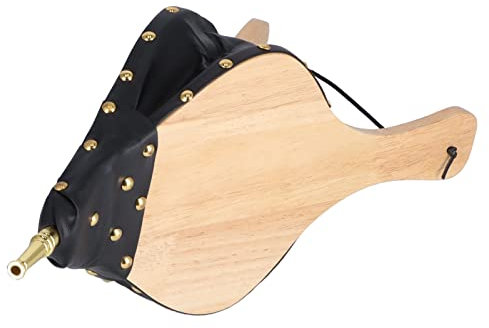 Soffietto in Legno, Soffietto Manuale Per Camino da 18,9x7,9 Per Cucina All'aperto, Campeggio, Barbecue, Griglia Per Camino