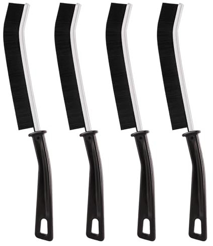 Kronwahl 4 brosses à Joints, Brosse de Nettoyage des Interstices de première qualité, Brosse Joint carrelage, Brosse de Nettoyage multifonctionnelle pour Salle de Bain, Cuisine, carrelage etc.