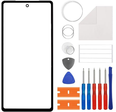 Duotipa [New Front Glass Panel Replacement for Google Pixel 7a-6.1 inch, Front Glass Screen Replacement with OCA Repair Tools Kit-No LCD Screen and Touch Digitizer