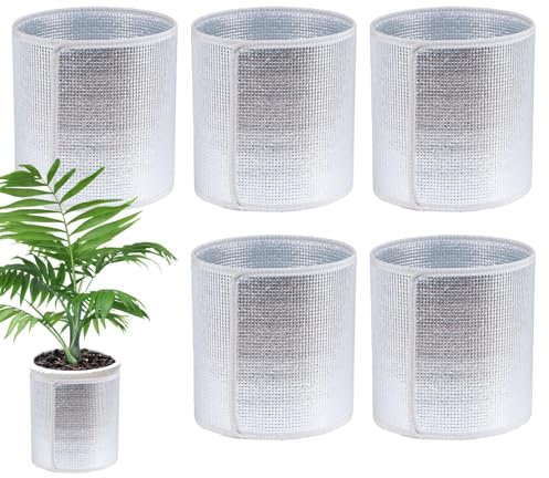 Winter Topfschutz, 5 X Thermo Topfschutzfolie Pflanzen, Schutzhülle Pflanzkübel, Frostschutz Pflanztöpfe Für Blumentöpfe Im Freien, Obstbäume, Topfpflanzen Und Sträucher