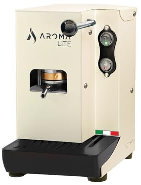 Aroma Lite Creamy, Macchina caffè espresso cialde ESE 44 (Crema e Nero)
