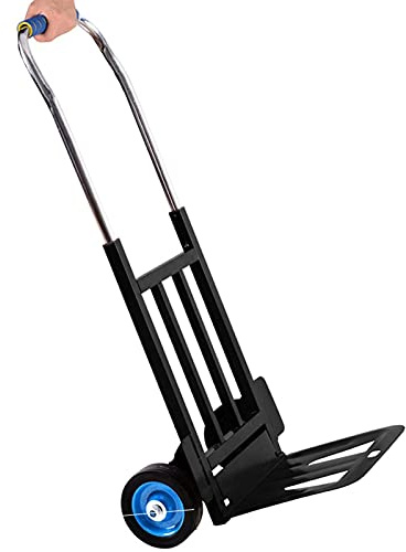 Carrello della spesa pieghevole leggero – resistente carrello per la spesa a 2 ruote e portapacchi portatile per borse della spesa – perfetto per un facile trasporto e comodità per lo shopping
