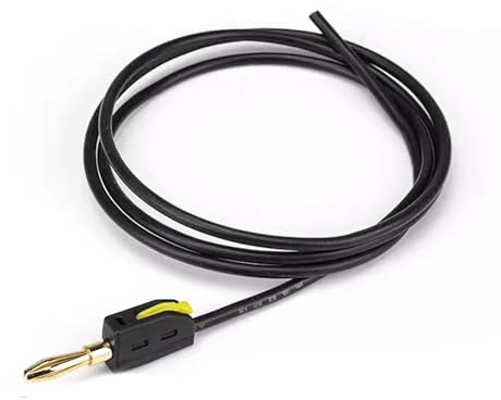 High Voltages Test Cables with 4mm Banana Plugs 100cm Silicone Wire for Multimeters and Electrical Tool Car Maintenance Silicone Test Leads for Multimeter