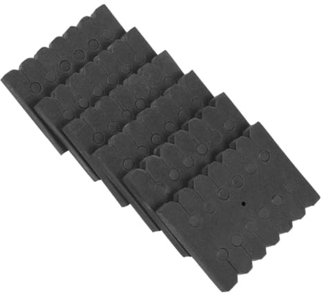 NUOBESTY Soportes para Flechas de Espuma Negra 6 Piezas, Separadores Rectangulares y Portaflechas Ajustable, Adecuado para Caza y Entrenamiento en Cubierto y Exterior