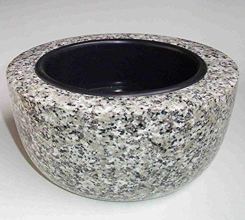 designgrab Modern Grande XXL - Ciotola per tomba, diametro 50 cm, in granito