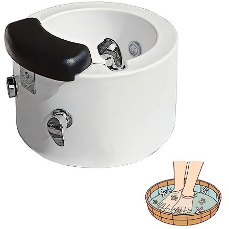 Pediluvio Para Pedicura Desintoxicación Y Masaje Función Calefacción De Agua Con Masaje Y Calentador Bañera Pedicura Ducha Pies Con Puntos De Acupresión Adecuado Para Tienda De Baño De Pies ( Size : S