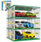 TOY PLAYER DIY 3-Story Garage Building Blocks Set, Compatible with Speed Champions Cars, 130PCS Garage Toy Display Stand (Cars Not Included)