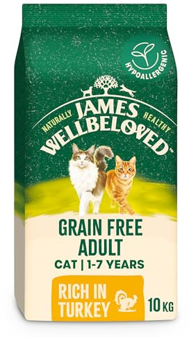 James Wellbeloved Cat Adult Hypoallergenic Dry Food Grain Free Turkey 10 kg