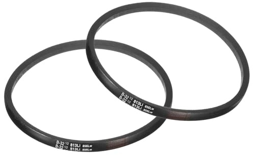 QUARKZMAN 2 stycken B32 1/2 gummikilremmar, B-sektion kilrem 35,2 tum ytteromkrets x 0,67 tum bredd x 0,43 tum tjocklek, industriell drivrem, svart