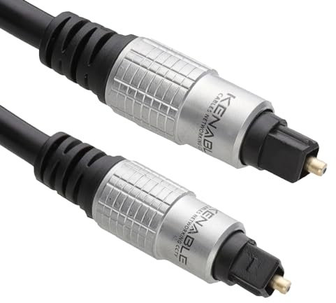 kenable Pure TOS Link TOSLink Optical Digital Audio Cable HQ 6mm Lead 1.5m [1.5 metres]