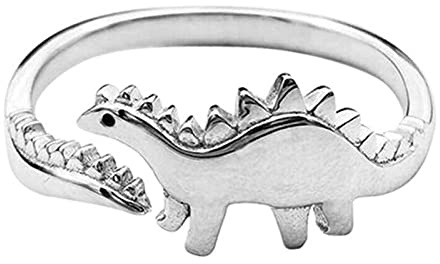 Nicey Vintage Dinosaurier Ringe für Liebhaber Charme Einstellbare Eröffnung Tier Ringe 2021 Trendy Freundschaftspaar Schmuck Party Geschenk