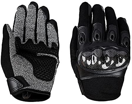 FUFU Manoplas 1 Par De Guantes De Trabajo De Seguridad, Guantes Mecánicos, Guantes De Impacto, Guantes Anti-vibración, Guantes De Aparejo, Servicio Pesado (Size : L)