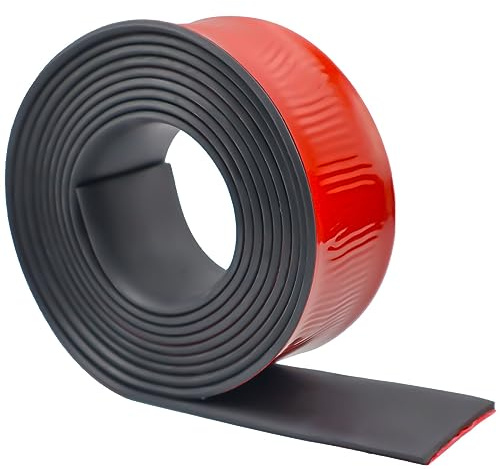 Rubber Strip Self Adhesive Neoprene Rubber Sheet 50mm(W) x3mm(T) x3m(L) Solid Neoprene Sealing Roll for DIY, Washers, Crafts, Pads, Flooring Protection, Supports, Leveling, Weather Seal