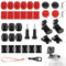 33 Stück Kamera Helm Halterung Zubehör Kit, GoPro Flache Klebebefestigungen, gebogen, Klebepad Helm Halterung für GoPro Hero 45678, Session und andere Sportkameras