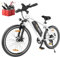 ESKUTE M100 E Bike Herren Damen, E-Mountainbike Elektrofahrrad 27.5 Zoll E-Cityrad mit 36V 10.4Ah Abnehmbarer Lithium-Akku, Heckmotor 50 Nm Drehmoment, EU-Konformes E Fahrrad, Weiß