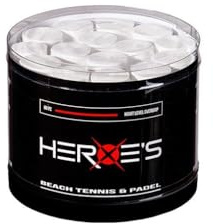 Heroe's High Level Overgrip per Padel e Beach Tennis Bianco