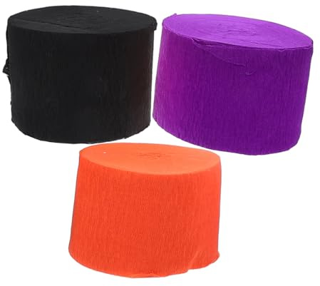 SHINEOFI 3rollos Papel Crepé Para Decoración De Fiestas Serpentinas De Papel Para Globos Serpentinas Para Eventos y Bodas