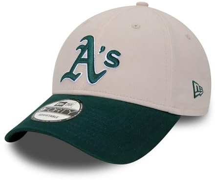 New Era Oakland Athletics Contrast Visor 9Forty Adjustable Cap Beige - One-Size