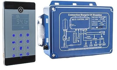 Sauna-Dampfsystem-Generator IPX5 Wasserdichter, an der Wand montierter Bluetooth-Nassdampfbad, Sauna-Whirlpool-nerator 2,8 kW 240 V mit Duschsteuerung für Heimdusche, Spa, Saunazubehör