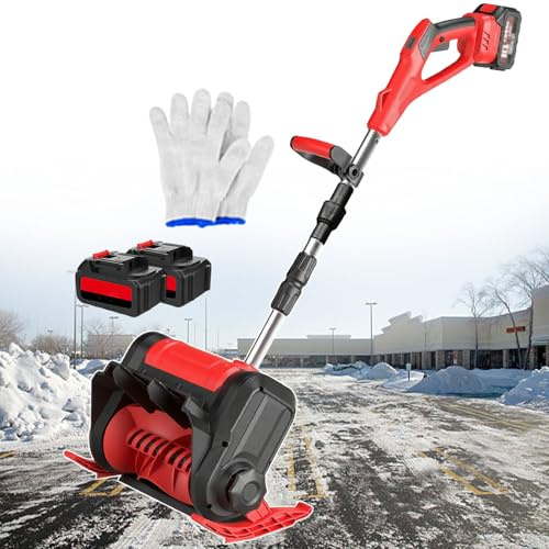 Quitanieves Eléctrica A Batería, Sin Escobillas, Ancho De Limpieza De Hasta 30 cm, Quitanieves Eléctrica Con Ajuste En 3 Direcciones, Para Propiedades, Fábricas Y Patios Red-2batteries