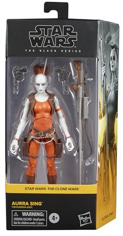 Star Wars The Black Series Aurra Sing Toy 6-Inch-Scale The Clone Wars Collectible Action Figure, Toys for Kids Ages 4 and Up