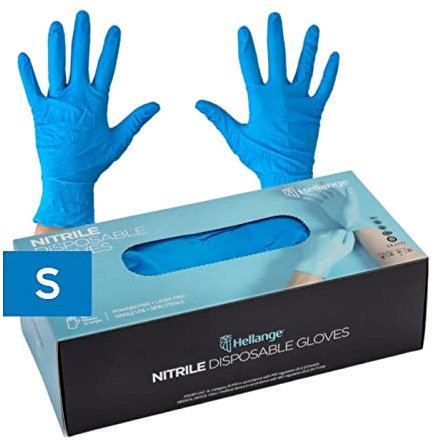 Nemaxx Nitrilhandschuhe 100 Stück (Blau, Größe S) – Einweghandschuhe/Einmalhandschuhe – puderfrei, latexfrei, unsteril – geeignet für Medizin, Pflege, Reinigung – bis 25 °C lagerfähig