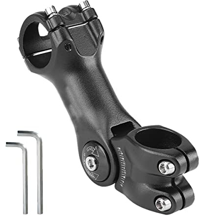 HOUSON Cykelstyre stam, cykel justerbar stam, cykelstyre aluminium ± 60° justerbar för cykel BMX MTB vägcykel mountainbike (25,4 x 100 mm)