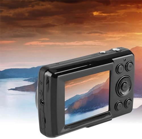 EIMSOAH Caméscope Vidéo Numérique 16MP Zoom 16X HD 720P 30FPS Petite Caméra Portable écran 2,4 Pouces Mini Caméra Vidéo pour L'Aventure et Les Voyages Noir