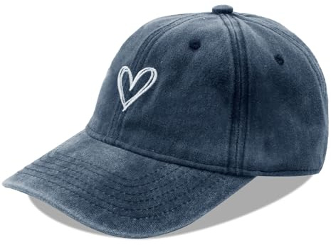 YAMEIZE Vintage Baumwolle Washed Baseball Hut - für Damen Herren Retro Baseball Mütze Sport Hut Fahren Outdoor