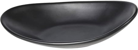 Wjelet Key Bowl, Black Trinket Dish Ring Key Tray, Oval Melamine Resin Jewelry Bowl Decorative Dish for Entrance, Dresser, Kitchen and Home Decor 25.2 * 13.5 * 3.3cm