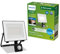 PHILIPS Lois, Proiettore UltraEfficient per Esterni, con Sensore di Movimento, 14 W, 3000 K, Antracite