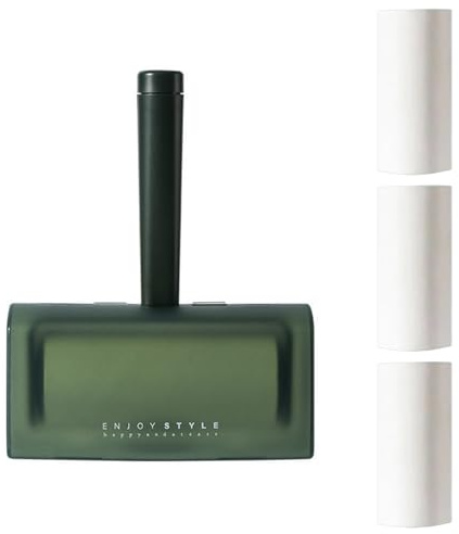 Xanorrg Rullo per Lanugine con Rulli Sostitutivi da 4 Rullo Appiccicoso Riutilizzabile Vestiti Cani da Cane Rimozione della Spazzola Cuscinetti Rimodella